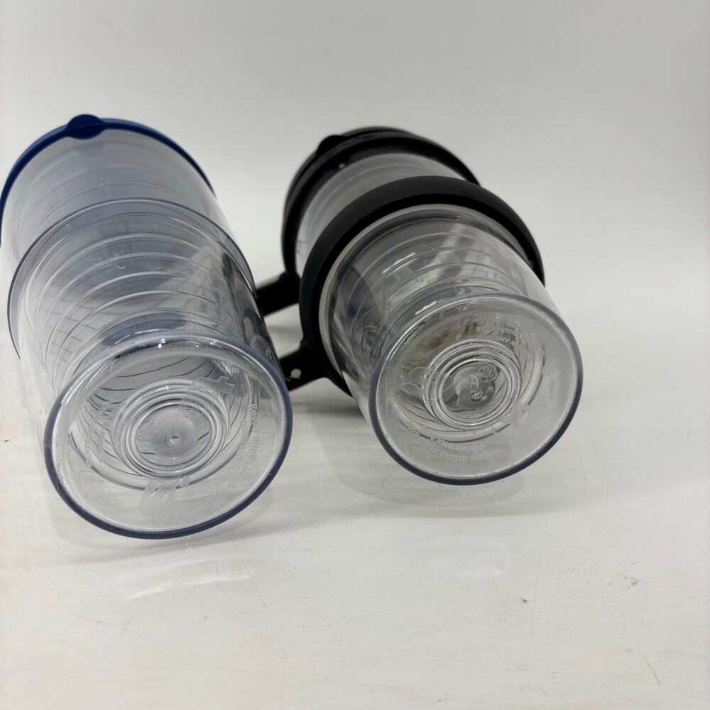 2 Tervis Cups Clear US Army Blue Black Tumbler Lid Insulated - Picture 4 of 11
